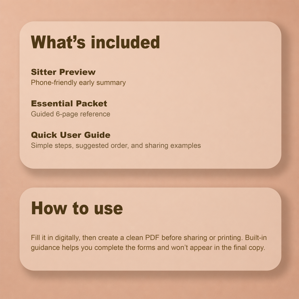 What’s included and how to use the Home & Whisker Essential Kit